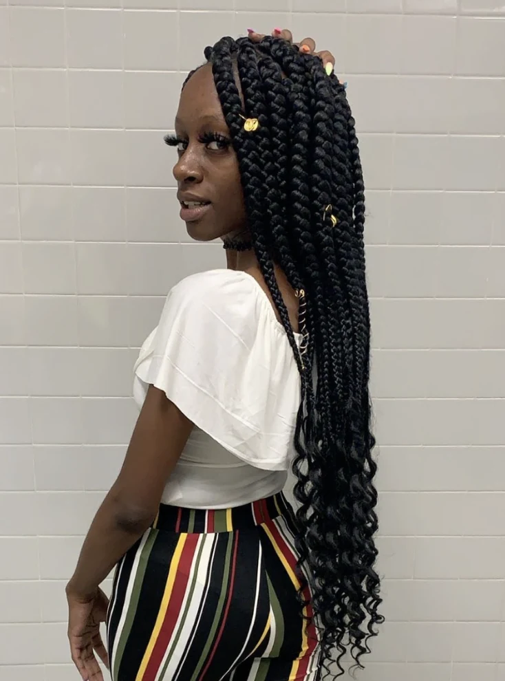 Box braids style